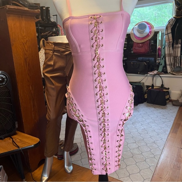 FASHION NOVA Ready For Tonight Bandage Mini Dress - Pink - Picture 4 of 8